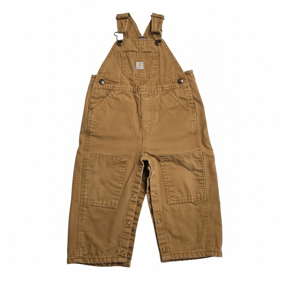 Carhartt Other - Carhartt Toddler Overalls 18 Months | Plaid Flannel Lined